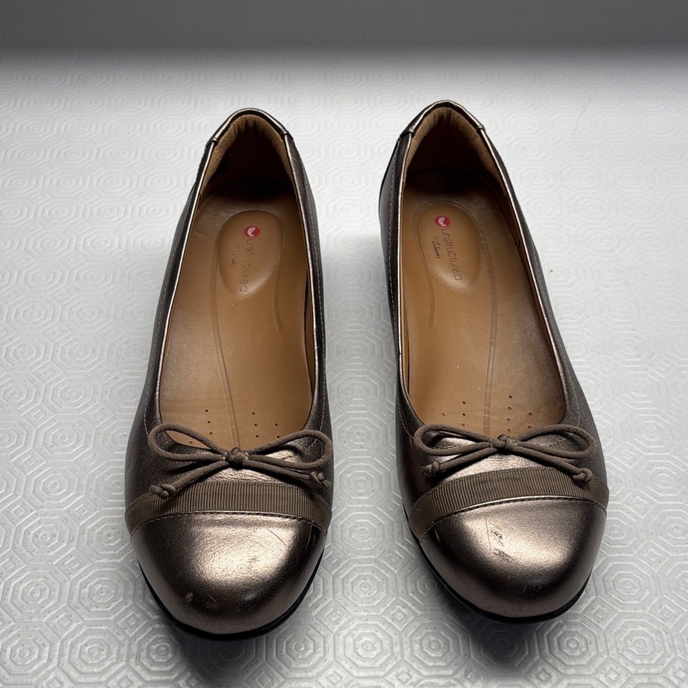 Clarks Unstructured Loafers Shoes Size 7 Pewter